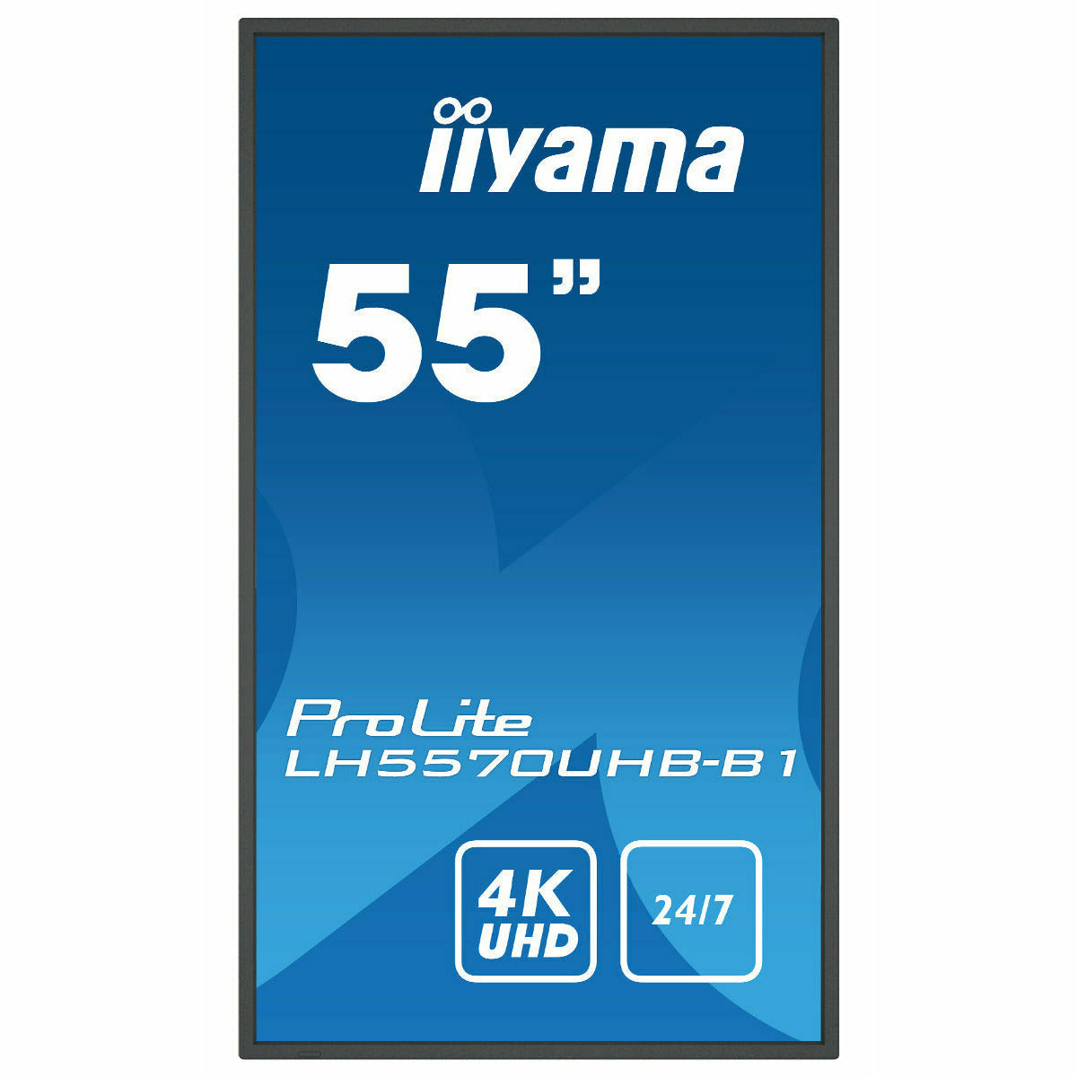 Dark Cyan iiyama ProLite LH5570UHB-B1 55" Large Format Display with 24/7, 4K UHD, Android 9.0 and 700cd/m² High Brightness