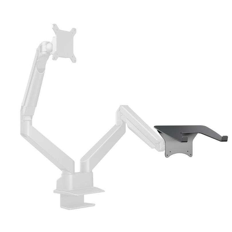 Light Gray Multibrackets M Laptop Holder Gas Lift Arm Black