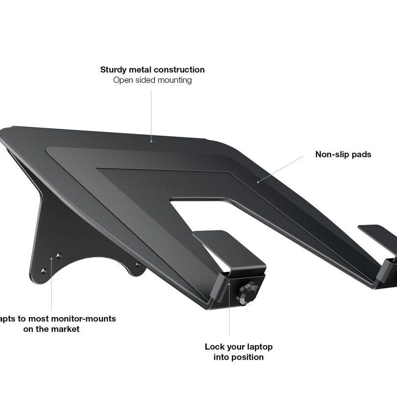 Dark Slate Gray Multibrackets M Laptop Holder Gas Lift Arm Black