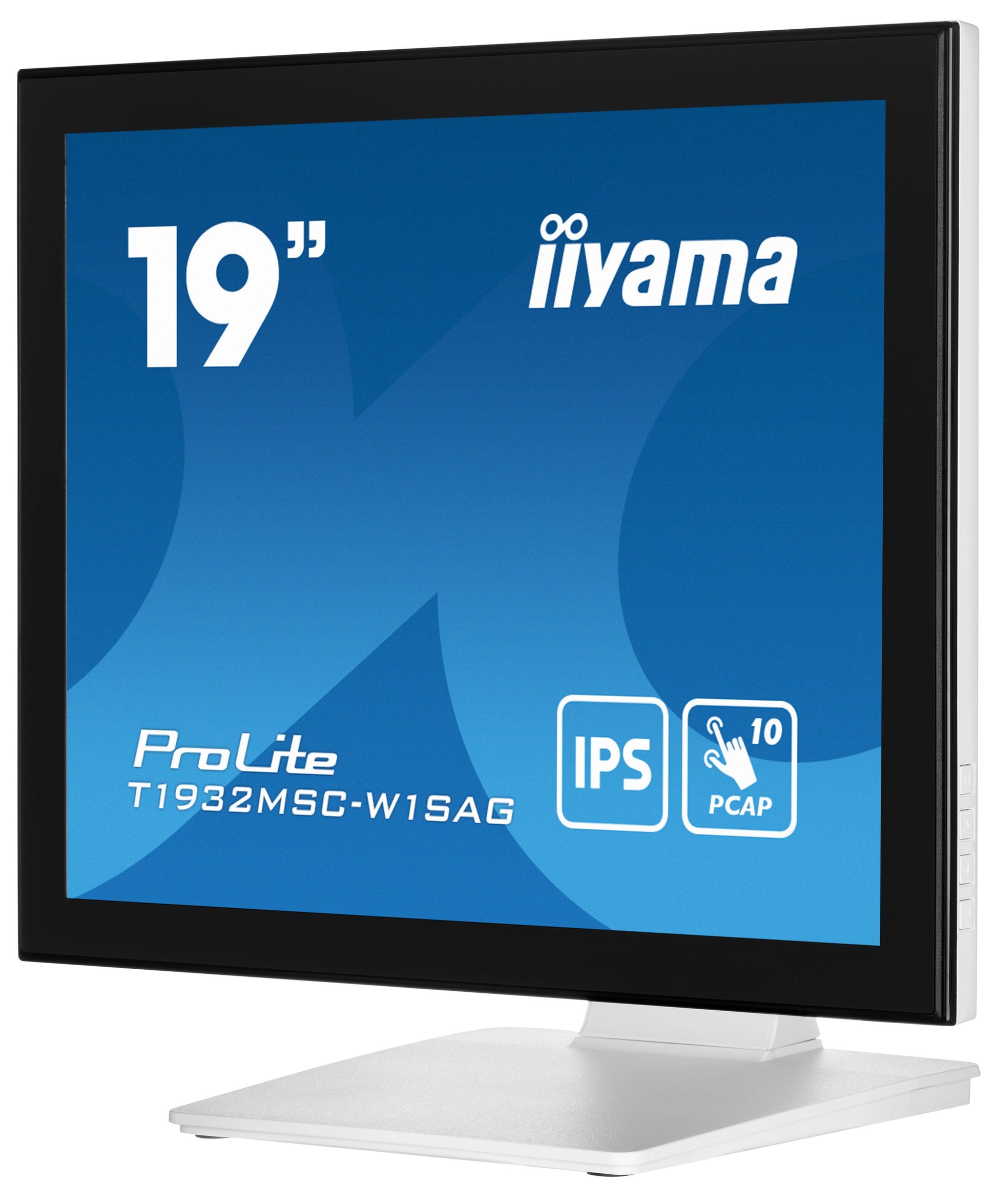 Dark Cyan iiyama ProLite T1932MSC-W1SAG 19" 10pt Capactive IP Touchscreen in White