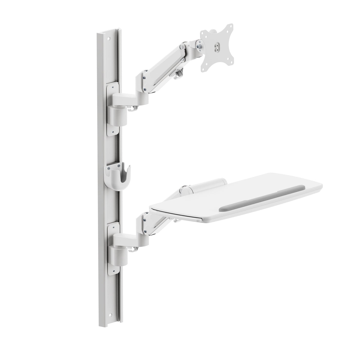 Light Gray Multibrackets M Workstation Wall Basic