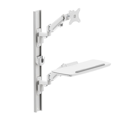 Light Gray Multibrackets M Workstation Wall Basic