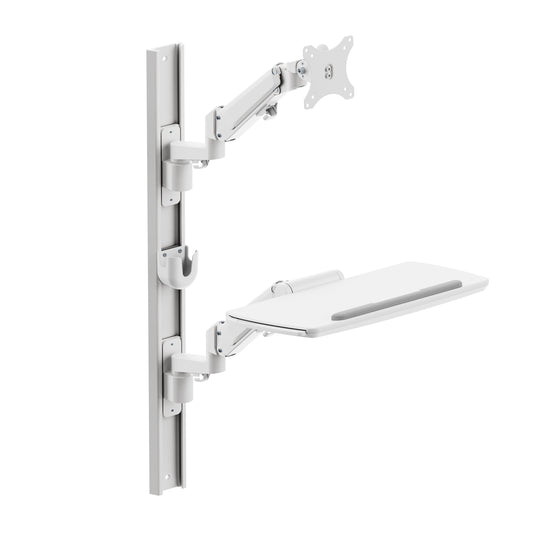 Light Gray Multibrackets M Workstation Wall Basic