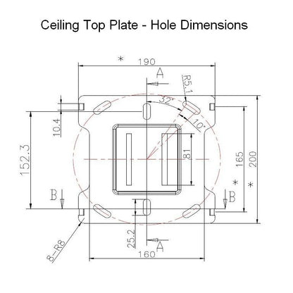 Lavender Multibrackets M Ceiling Mount Pro MBC1UPHD