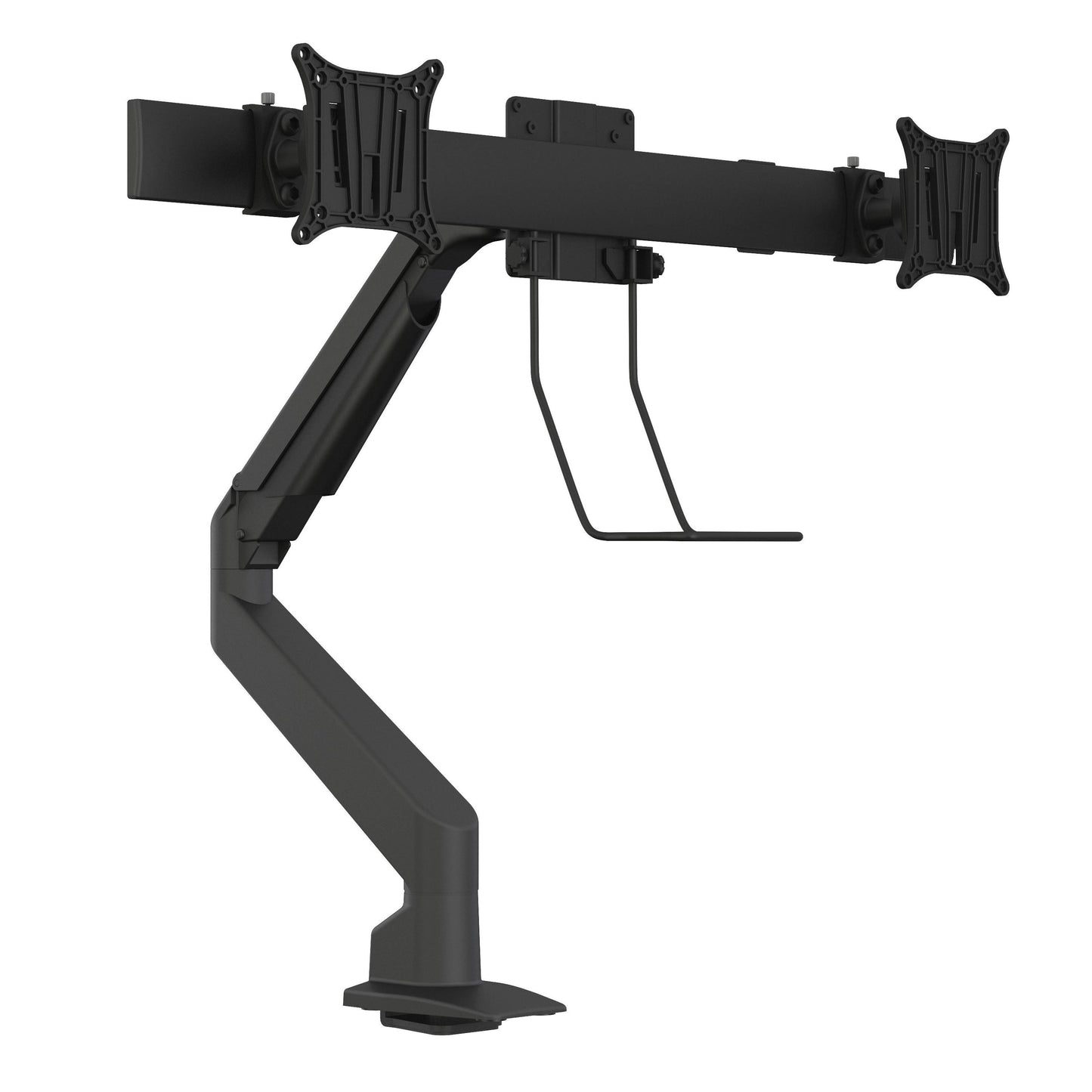 Dark Slate Gray Multibrackets M VESA Gas Lift Arm Single Black w. Duo Crossbar
