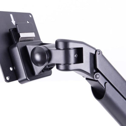 Dark Slate Gray Multibrackets M VESA Gas Lift Arm Single Black w. Duo Crossbar
