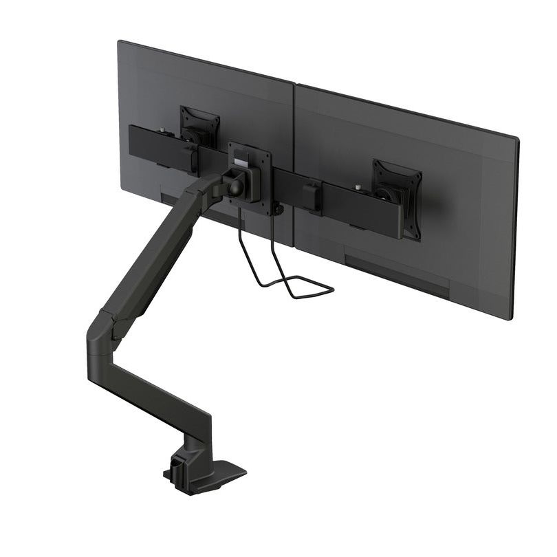 Dark Slate Gray Multibrackets M VESA Gas Lift Arm Single Black w. Duo Crossbar