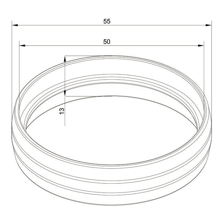 White Smoke Multibrackets M Pro Series - External Pipe Cover Chrome