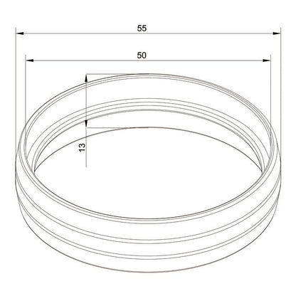 White Smoke Multibrackets M Pro Series - External Pipe Cover Chrome