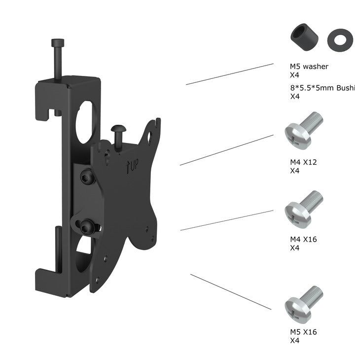 Dark Slate Gray Multibrackets M Pro Series - Monitor Mount Flex Pro 75/100