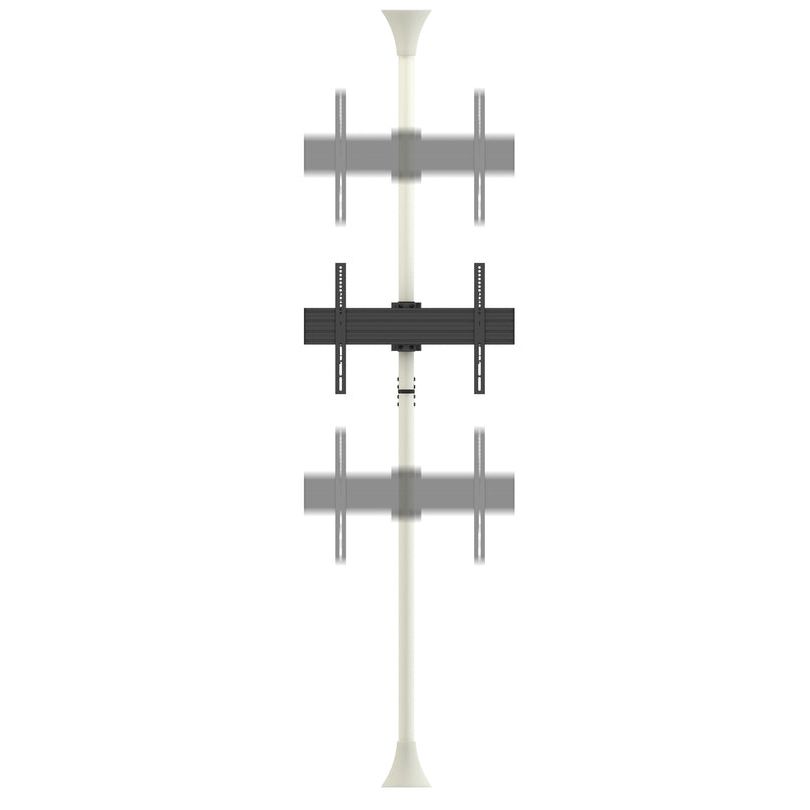 Light Gray Multibrackets M Floor to Ceiling Mount Pro MBFC1U White