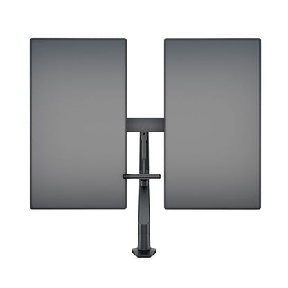 Slate Gray Multibrackets M VESA Gas Lift Arm w. Duo Crossbar 2 Black