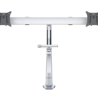 Light Gray Multibrackets M VESA Gas Lift Arm w. Duo Crossbar 2 Silver