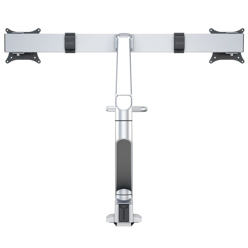 Light Gray Multibrackets M VESA Gas Lift Arm w. Duo Crossbar 2 Silver