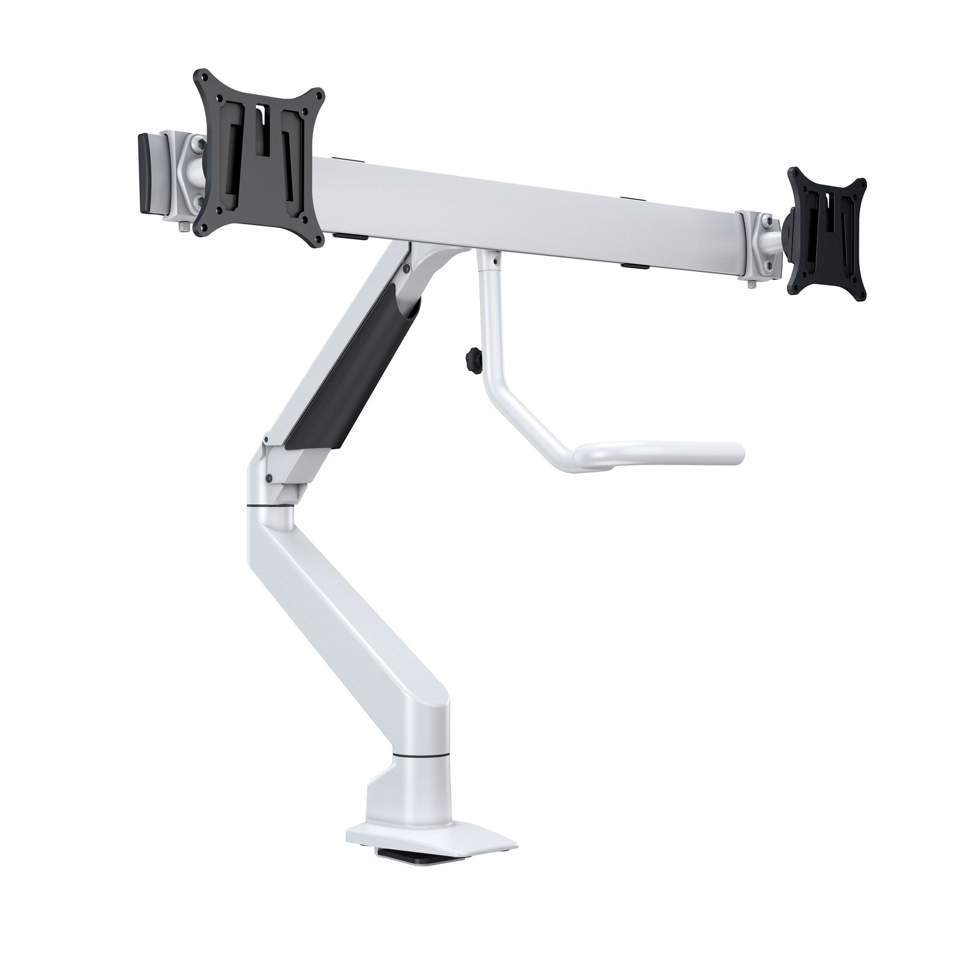 Dark Slate Gray Multibrackets M VESA Gas Lift Arm w. Duo Crossbar 2 Silver