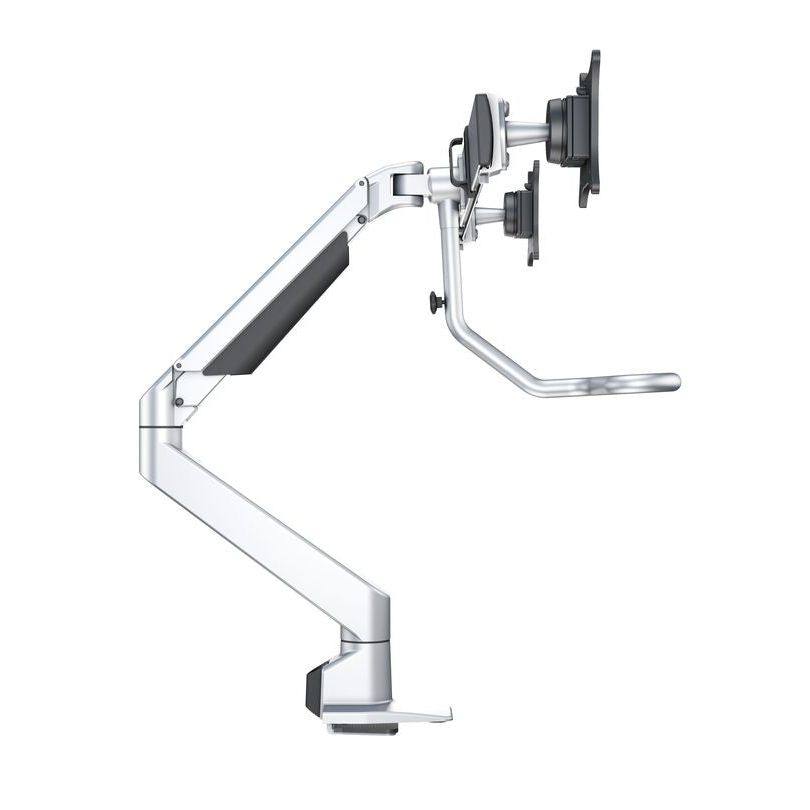 Dark Slate Gray Multibrackets M VESA Gas Lift Arm w. Duo Crossbar 2 Silver