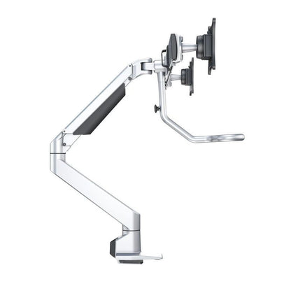 Dark Slate Gray Multibrackets M VESA Gas Lift Arm w. Duo Crossbar 2 Silver