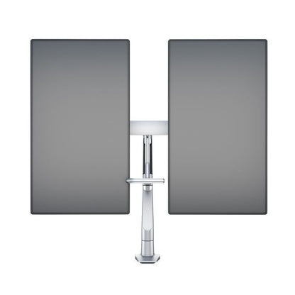 Light Slate Gray Multibrackets M VESA Gas Lift Arm w. Duo Crossbar 2 Silver