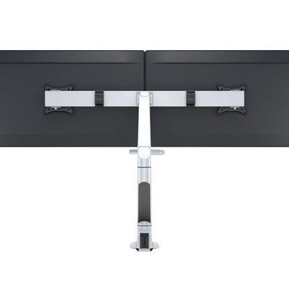 Dark Slate Gray Multibrackets M VESA Gas Lift Arm w. Duo Crossbar 2 White