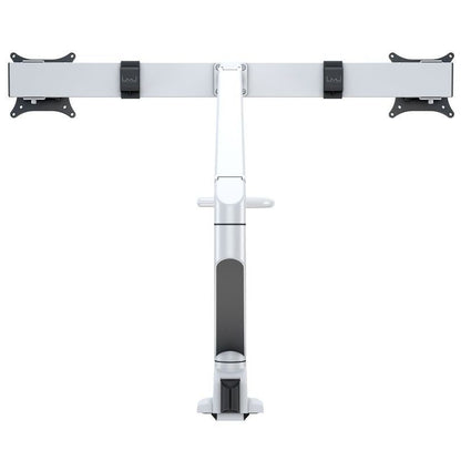 Light Gray Multibrackets M VESA Gas Lift Arm w. Duo Crossbar 2 White