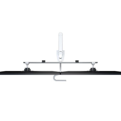 Dark Slate Gray Multibrackets M VESA Gas Lift Arm w. Duo Crossbar 2 White