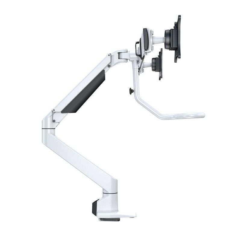 Dark Slate Gray Multibrackets M VESA Gas Lift Arm w. Duo Crossbar 2 White