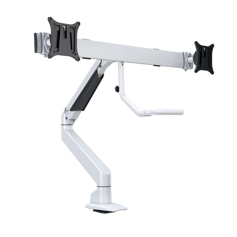 Dark Slate Gray Multibrackets M VESA Gas Lift Arm w. Duo Crossbar 2 White