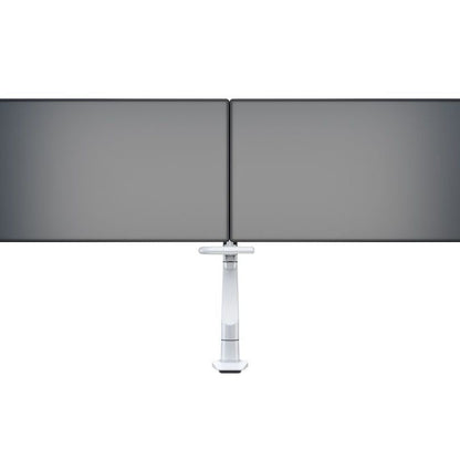 Slate Gray Multibrackets M VESA Gas Lift Arm w. Duo Crossbar 2 White