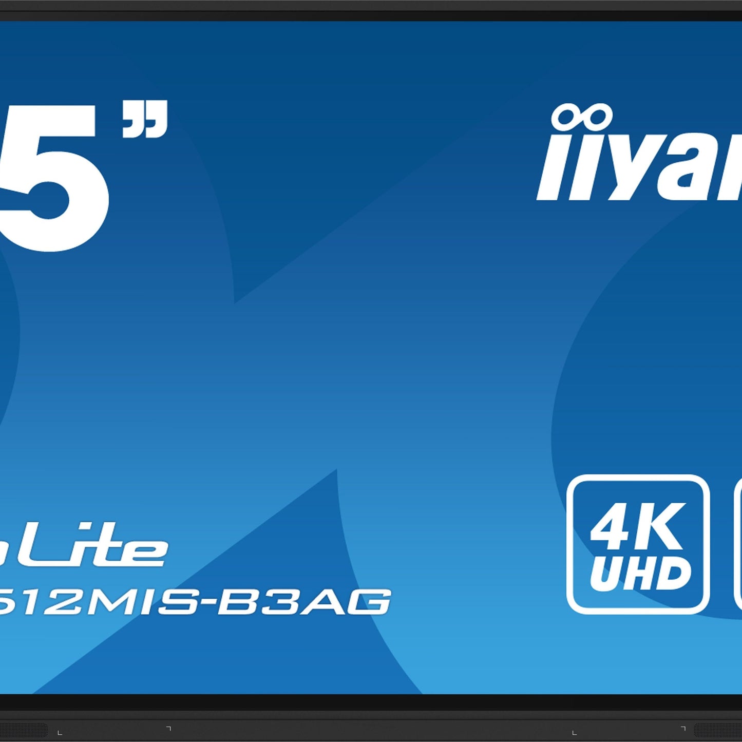 Steel Blue iiyama TE7512MIS-B3AG Signage Display Kiosk design 190.5 cm (75") LCD Wi-Fi 400 cd/m² 4K Ultra HD Black Touchscreen Built-in processor Android 11 24/7