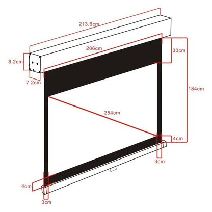 Misty Rose Multibrackets M 4:3 Manual Projection Screen 200x150, 100"