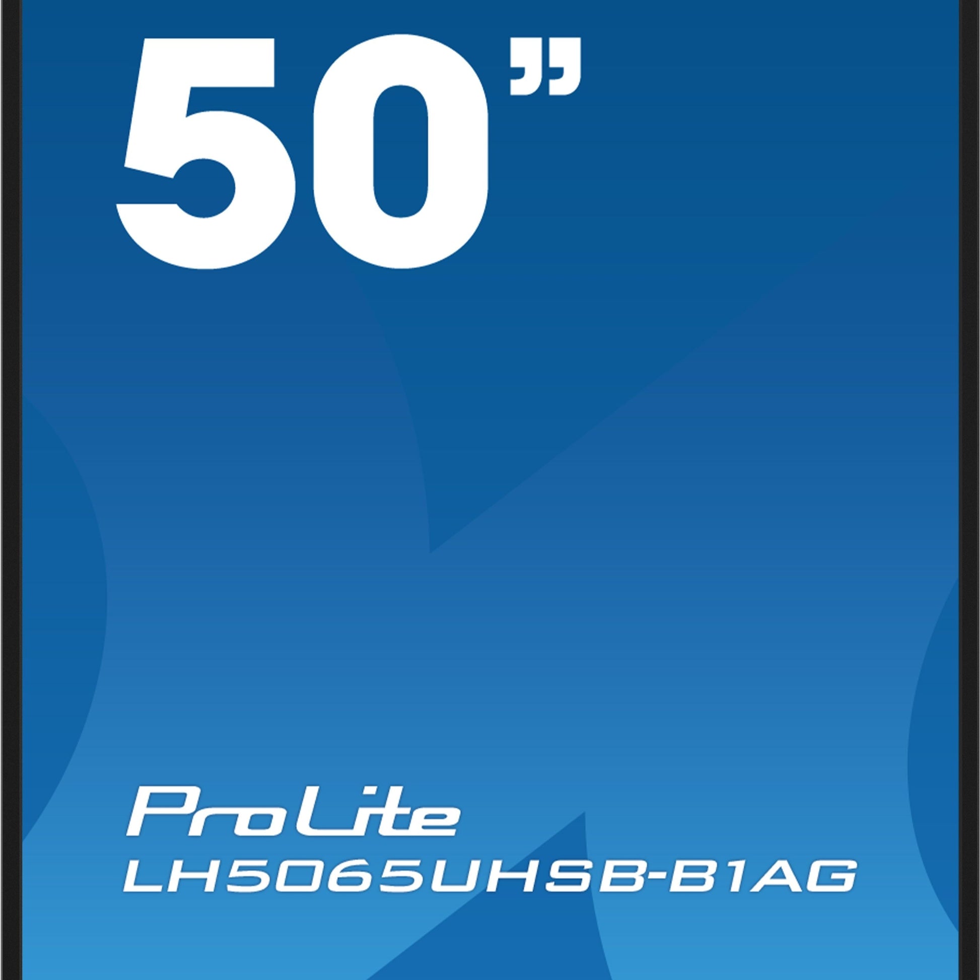 Dark Cyan iiyama LH5065UHSB-B1AG Signage Display Digital signage flat panel 125.7 cm (49.5") LCD Wi-Fi 800 cd/m² 4K Ultra HD Black Built-in processor Android 11 24/7