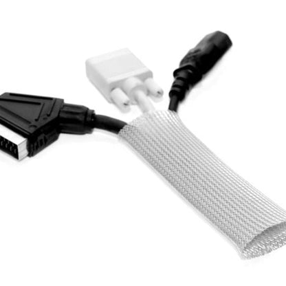 Black Multibrackets M Universal Cable Sock Roll Silver 40mm-W 50m-L