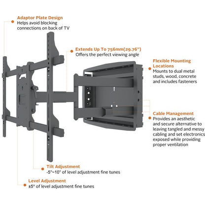 Dim Gray Multibrackets M Recessed Full Motion Flexarm