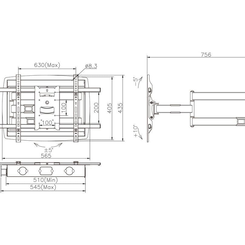 Lavender Multibrackets M Recessed Full Motion Flexarm