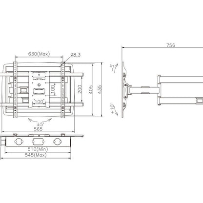 Lavender Multibrackets M Recessed Full Motion Flexarm