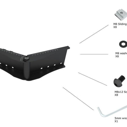 Dark Slate Gray Multibrackets M Pro Series - Curved Screen Rail Joiner