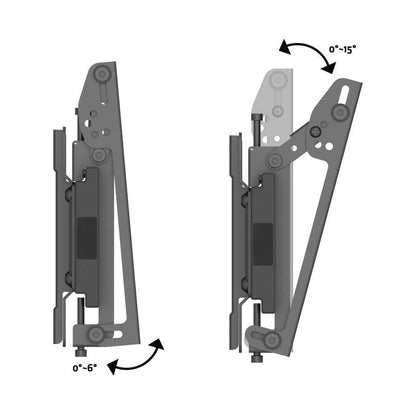 Dim Gray Multibrackets M Wallmount Pro MBW1U Tilt 200 Black