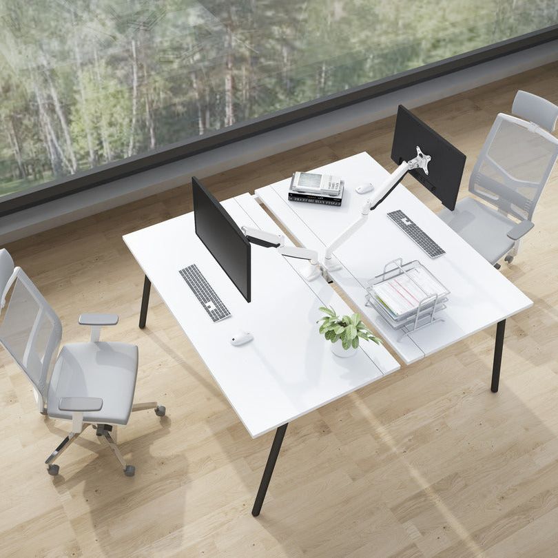 Rosy Brown Multibrackets M Deskmount Gas Spring Single White