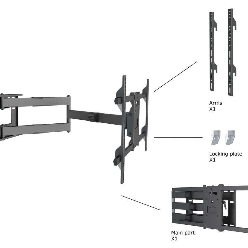 Dark Slate Gray Multibrackets M Universal Long Reach Arm 1010mm HD, Single
