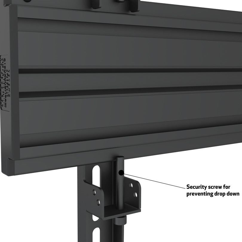 Dark Slate Gray Multibrackets M Wallmount Pro MBW1UP 400x900 Fixed Black