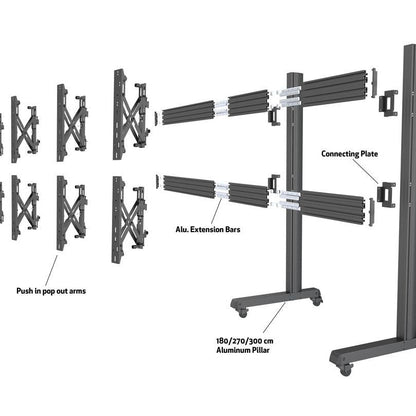 Dim Gray Multibrackets M Pro Series - Connecting plate