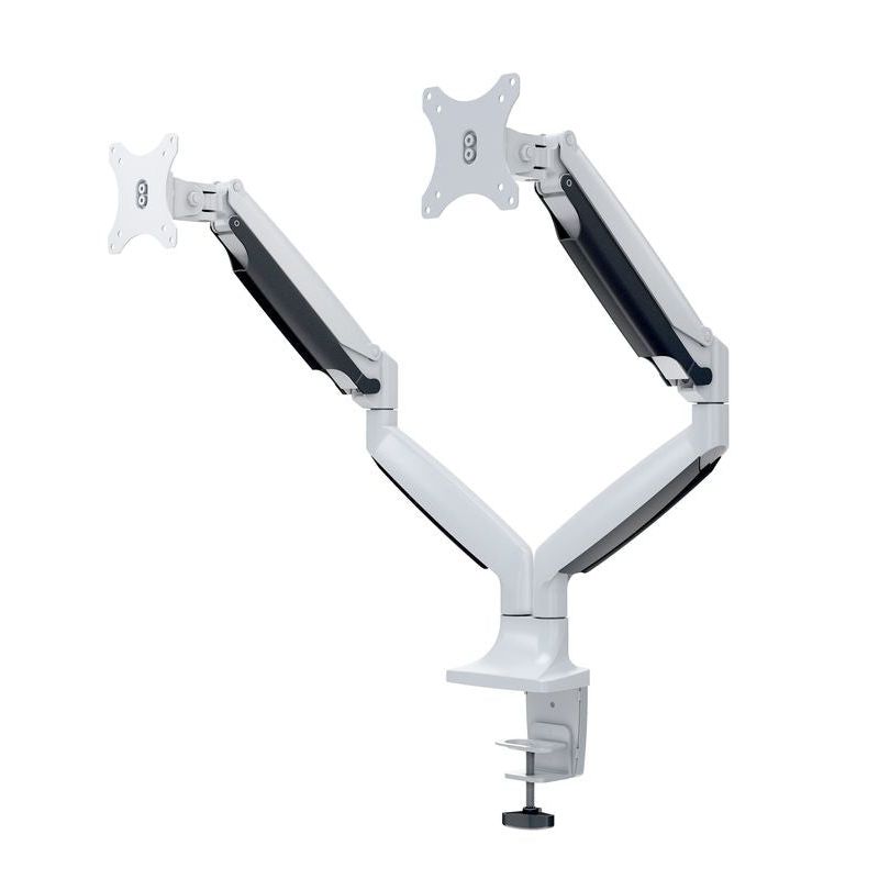 Light Gray Multibrackets M Deskmount Gas Spring Dual White