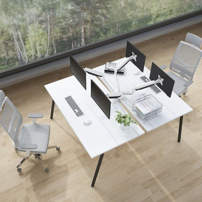 Rosy Brown Multibrackets M Deskmount Gas Spring Dual White