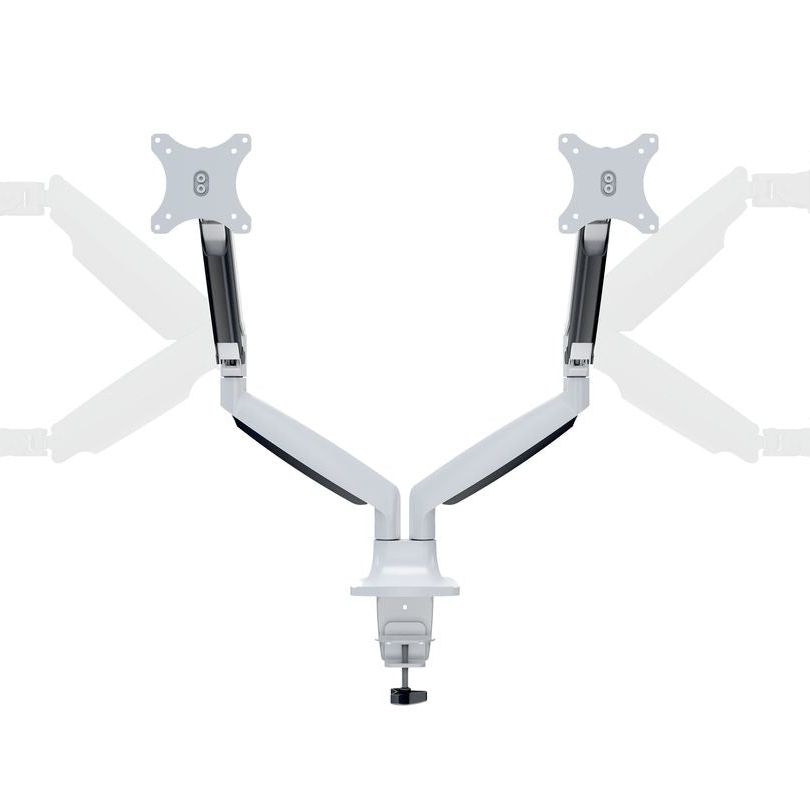 Light Gray Multibrackets M Deskmount Gas Spring Dual White