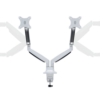 Light Gray Multibrackets M Deskmount Gas Spring Dual White