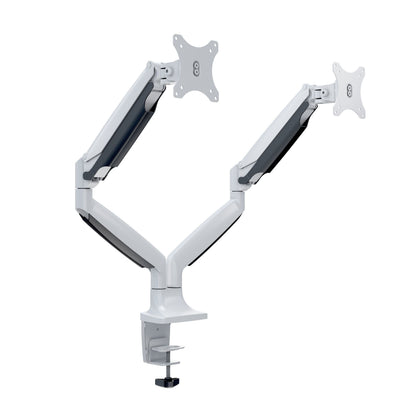 Light Gray Multibrackets M Deskmount Gas Spring Dual White