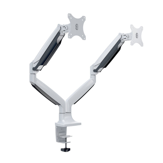 Light Gray Multibrackets M Deskmount Gas Spring Dual White
