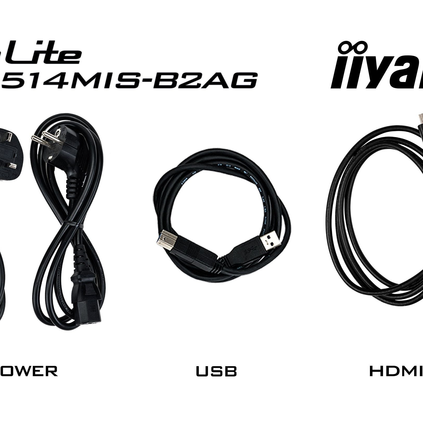 Black iiyama PROLITE TE7514MIS-B2AG 75" 4K UHD 75" Google EDLA Certified Interactive Display