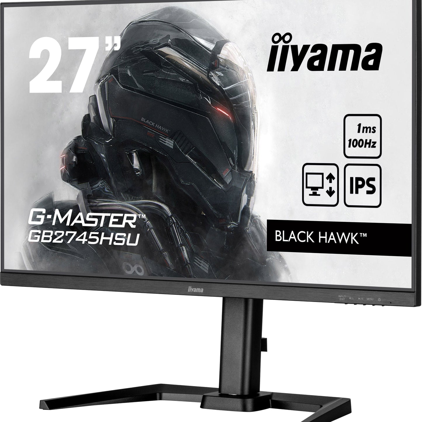 Light Gray iiyama G-MASTER GB2745HSU-B2 LED display 68.6 cm (27") 1920 x 1080 pixels Full HD Black