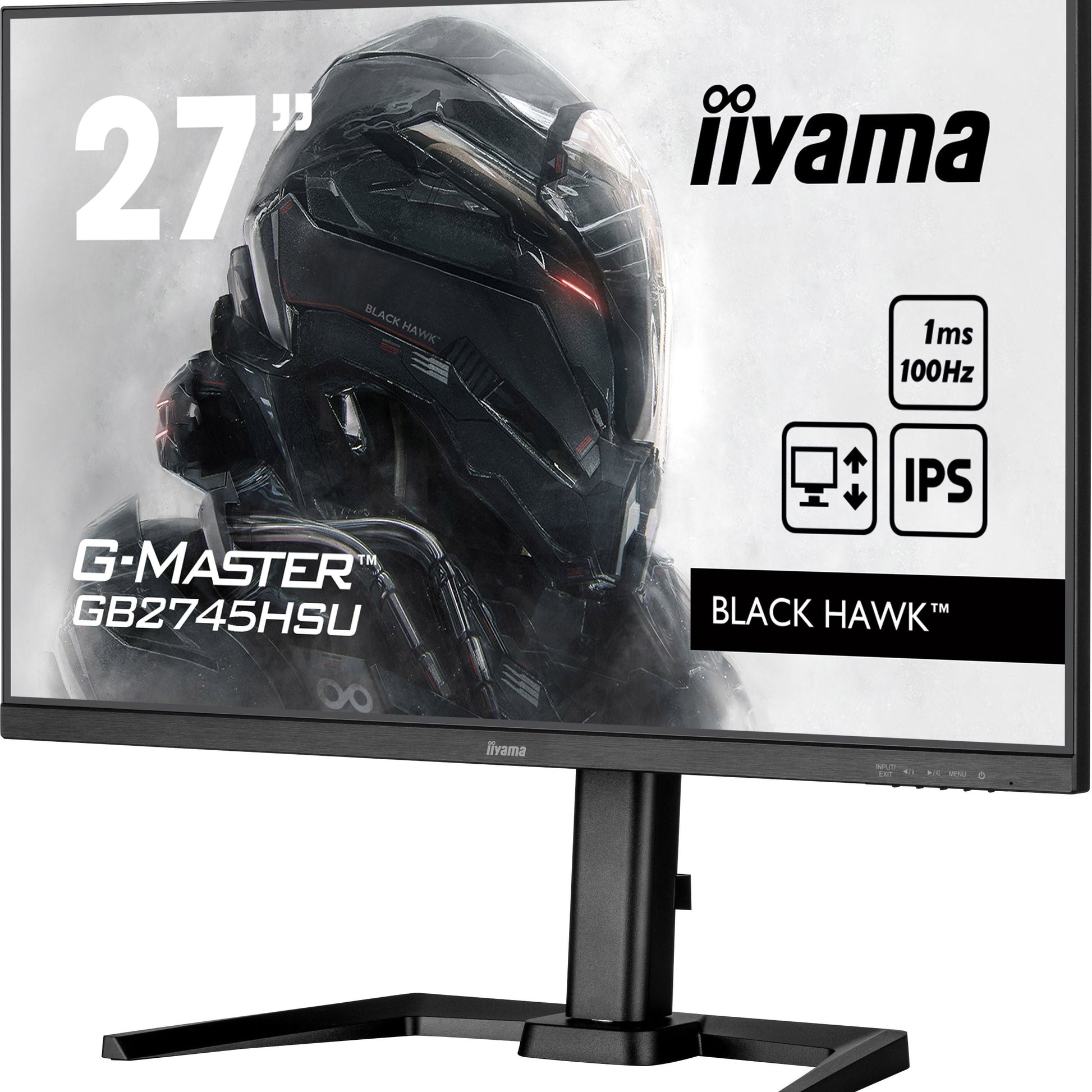 Light Gray iiyama G-MASTER GB2745HSU-B2 LED display 68.6 cm (27") 1920 x 1080 pixels Full HD Black